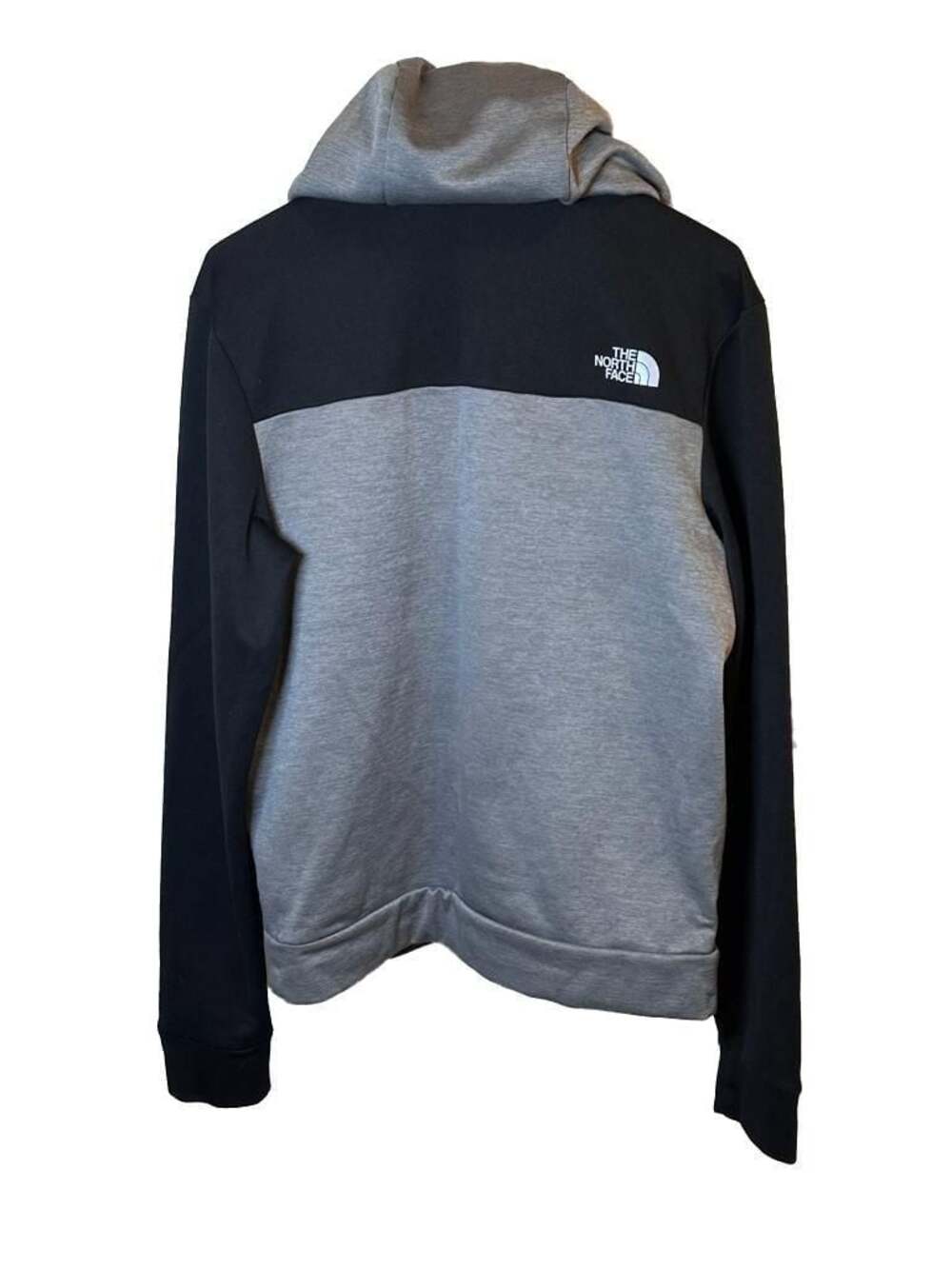 The North Face Mens Small Mountain Athletics 1/4 Zip Hoodie Grey/Black - Picture 3 of 14